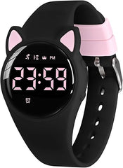 Kids Digital Watches for Girls Boys, Sports Watch with Fitness Tracker, Pedometer, Alarm Clocks, Stopwatch, No App Needed & Waterproof Kids Watch